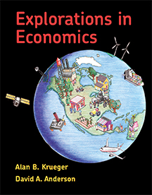 Cover of Explorations in Economics textbook 1e